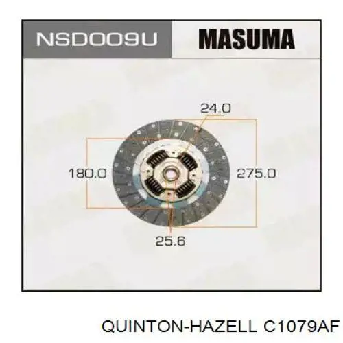 Comprar C1079AF QUINTON HAZELL Disco de embrague