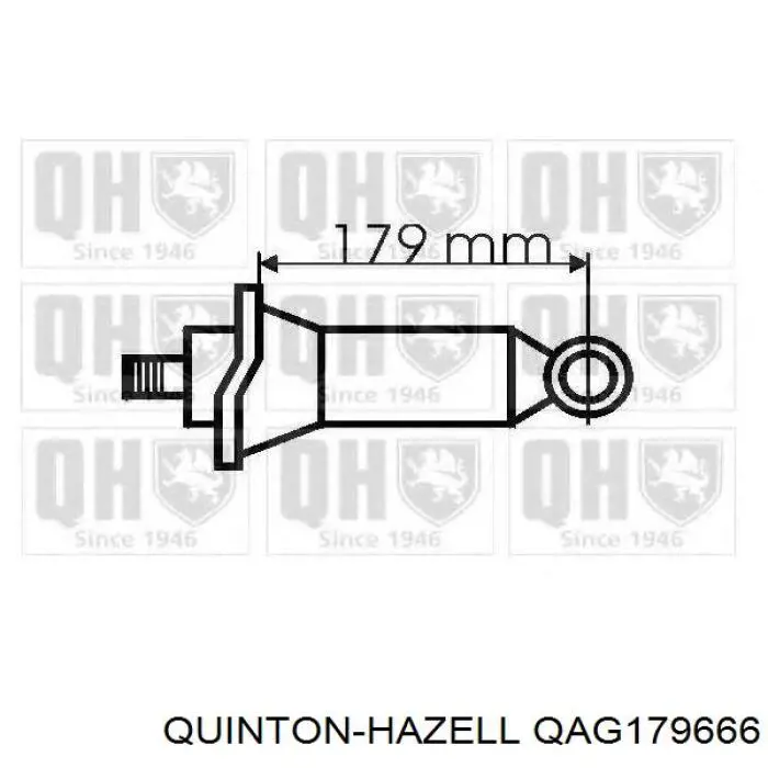 QAG179666 QUINTON HAZELL amortiguador trasero