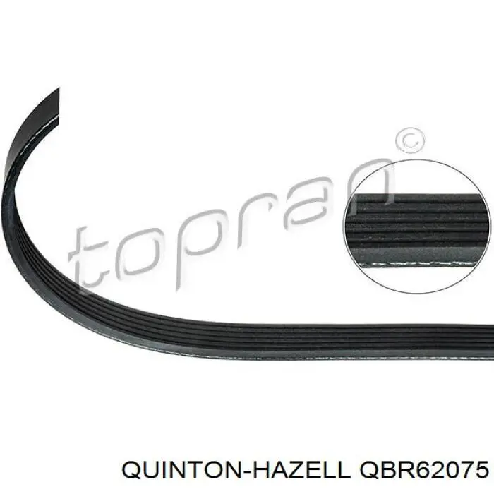 QBR62075 QUINTON HAZELL correa trapezoidal