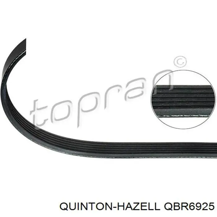 QBR6925 QUINTON HAZELL correa trapezoidal