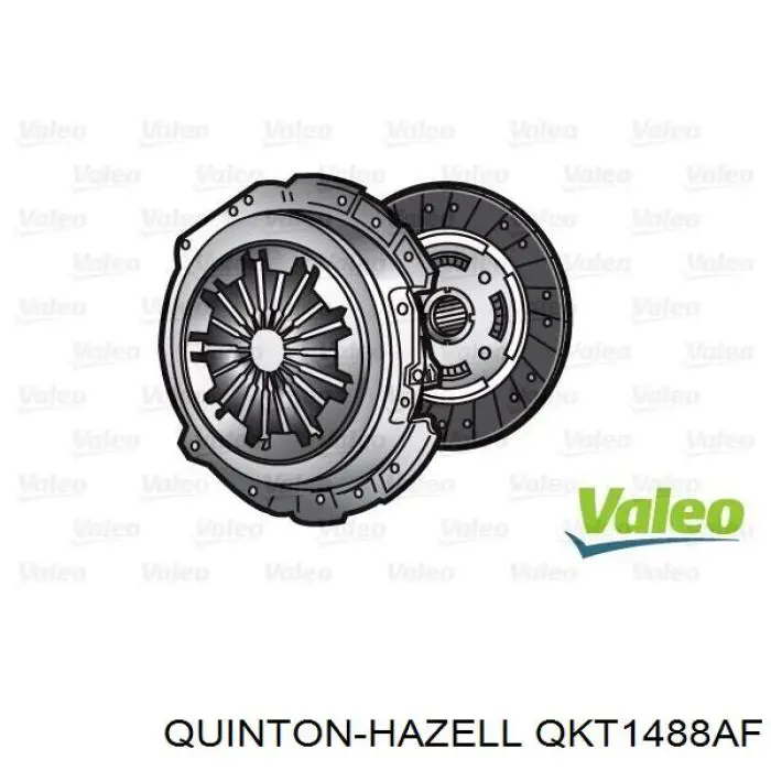 QKT1488AF QUINTON HAZELL kit de embrague (3 partes)