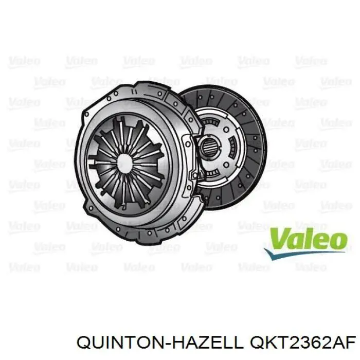 QKT2362AF QUINTON HAZELL kit de embrague (3 partes)