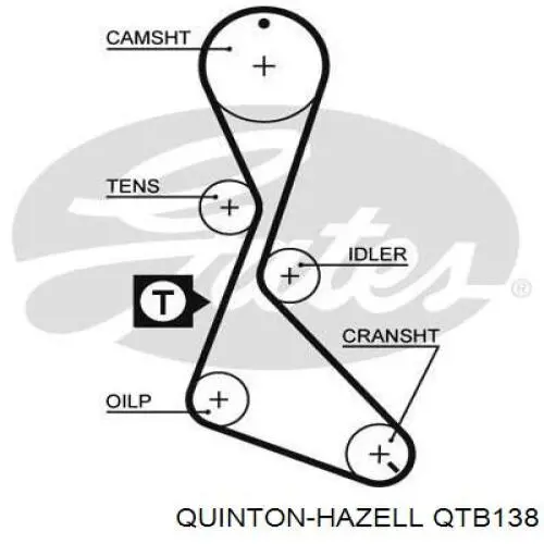 QTB138 QUINTON HAZELL correa distribucion