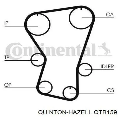 QTB159 QUINTON HAZELL correa distribucion