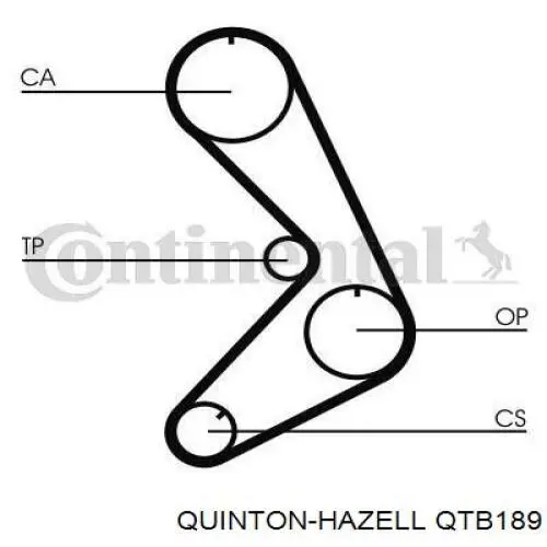 QTB189 QUINTON HAZELL correa distribucion