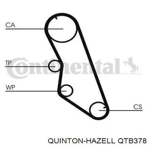 QTB378 QUINTON HAZELL correa distribucion