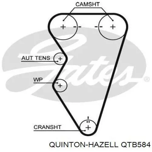 QTB584 QUINTON HAZELL correa distribucion