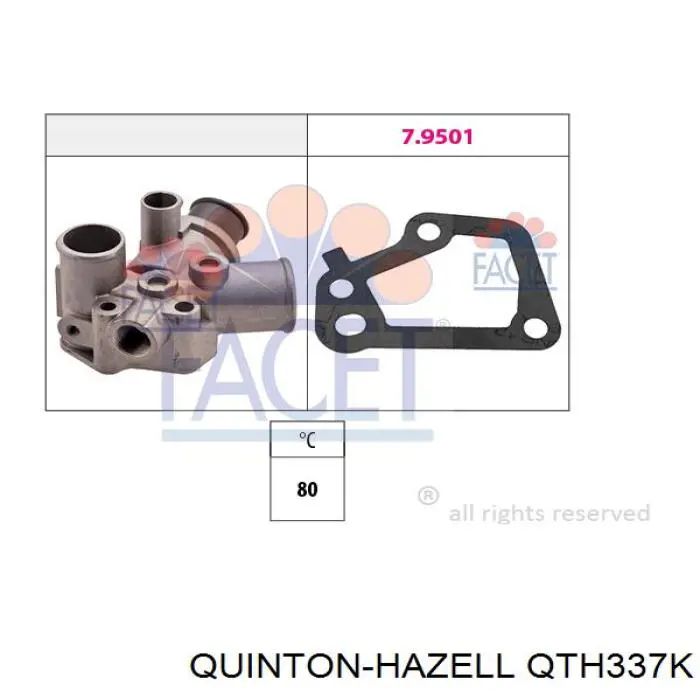 QTH337K QUINTON HAZELL caja del termostato