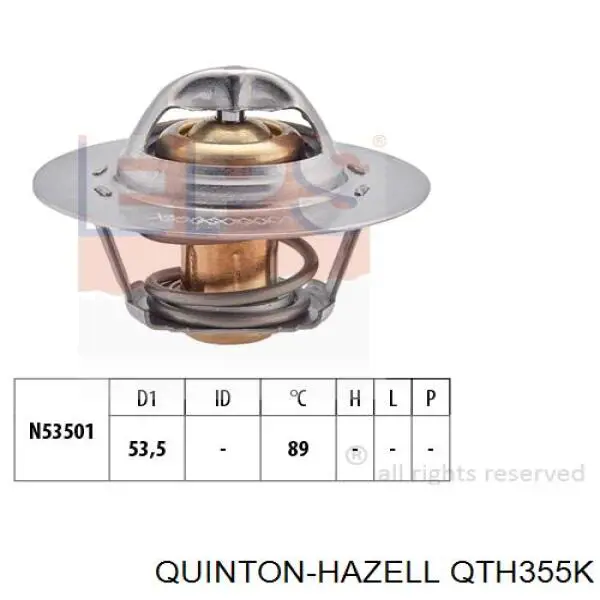 QTH355K QUINTON HAZELL termostato, refrigerante