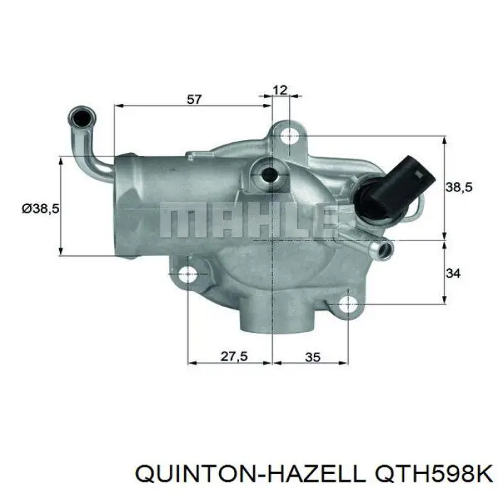 QTH598K QUINTON HAZELL termostato, refrigerante