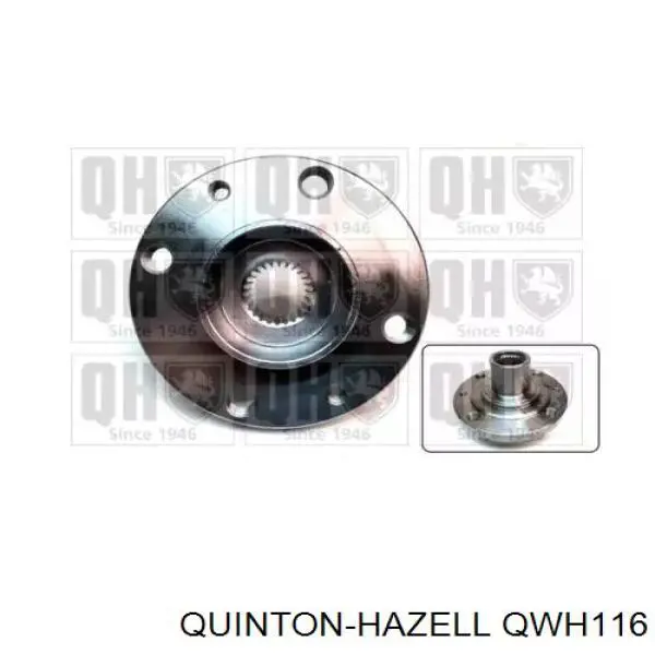 QWH116 QUINTON HAZELL cubo de rueda delantero