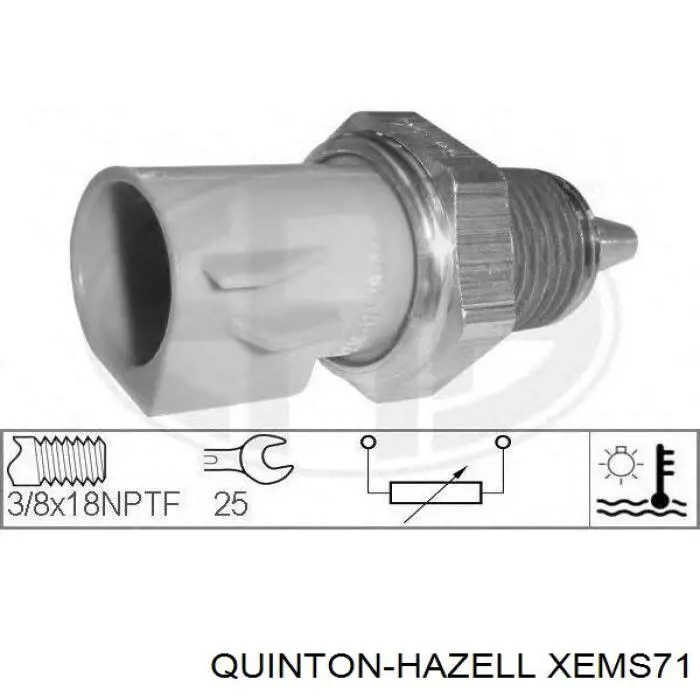 Sensor de temperatura del motor Ford F2AF12A648AA