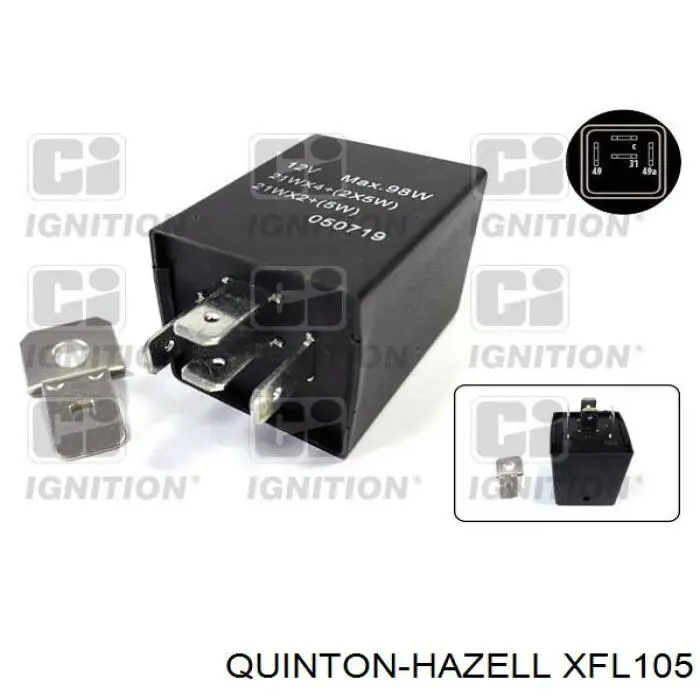 Comprar XFL105 QUINTON HAZELL Relé de intermitentes
