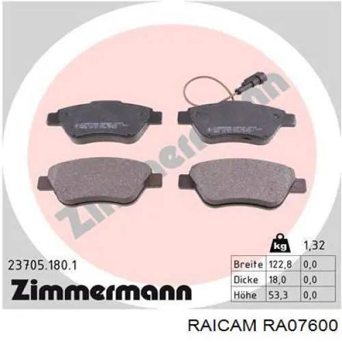 Pastillas de freno delanteras Fiat Stilo 192