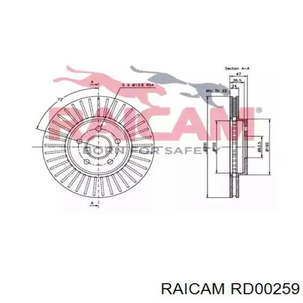 Freno de disco delantero Jaguar X-type CF1