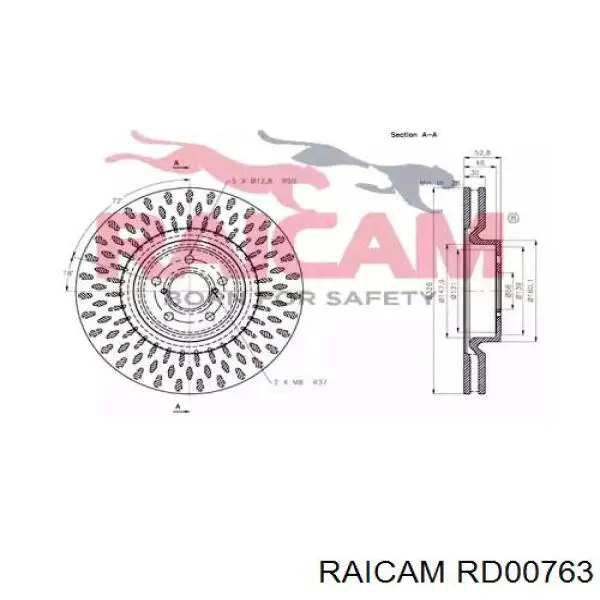 Freno de disco delantero Subaru Impreza 1 GC