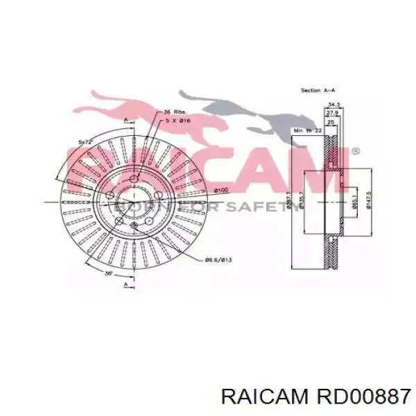 Freno de disco delantero Mercedes E C124
