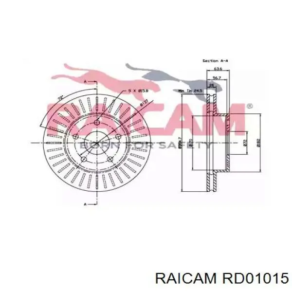 Freno de disco delantero Jeep Cherokee 2 XJ