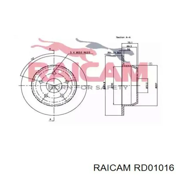 Disco de freno trasero Jeep Cherokee 2 XJ