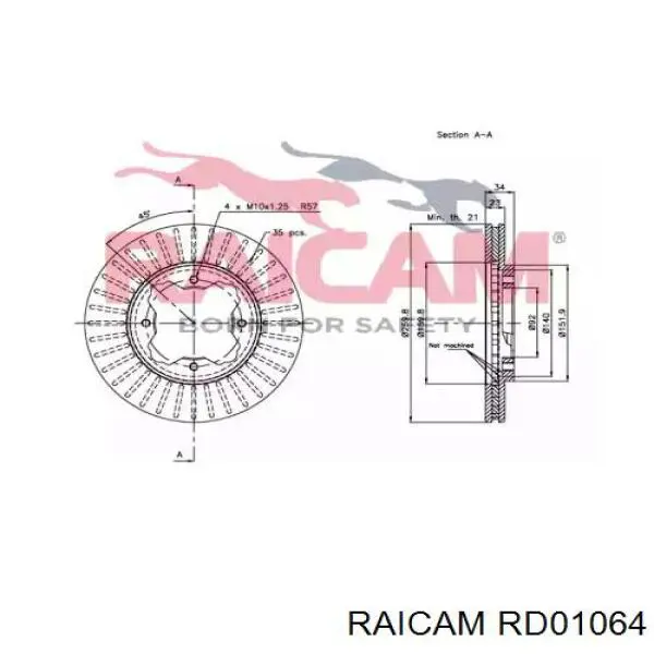 45251SM401 Honda freno de disco delantero