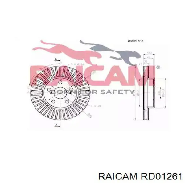 Freno de disco delantero Toyota Prius NHW20