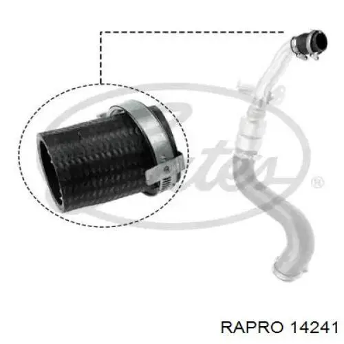 Tubo flexible de aire de sobrealimentación Metalcaucho 99326