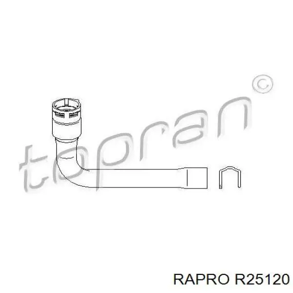 R25120 Rapro tubería de radiador arriba