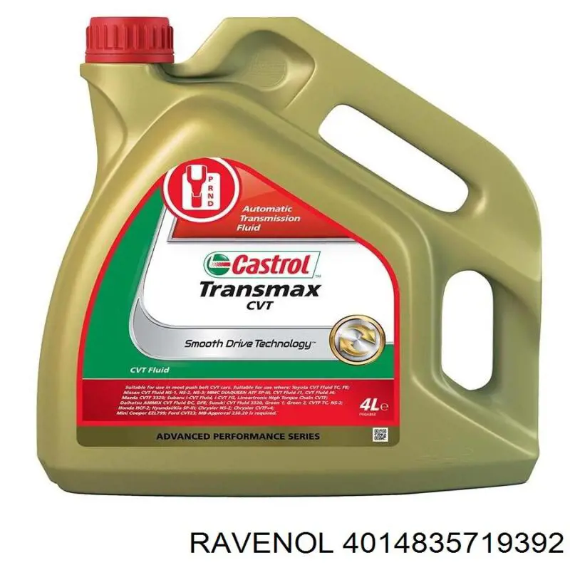 Ravenol CVTF NS2/J1 Fluid Sintético 4 L Aceite transmisión (4014835719392)