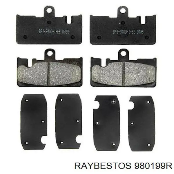 980199R Raybestos disco de freno trasero