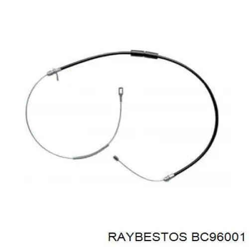 BC96001 Raybestos cable de freno de mano trasero derecho