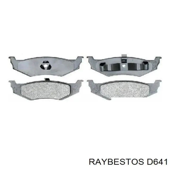 D641 Raybestos pastillas de freno traseras