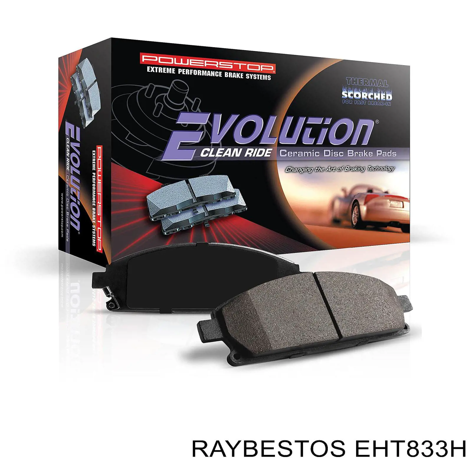 EHT833H Raybestos pastillas de freno delanteras