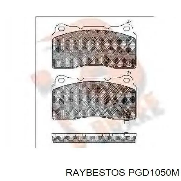 PGD1050M Raybestos pastillas de freno delanteras