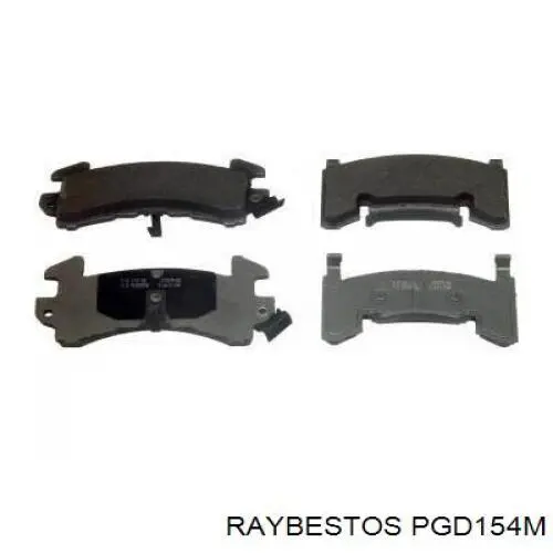 PGD154M Raybestos pastillas de freno delanteras