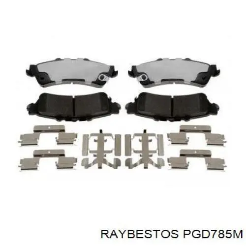 PGD785M Raybestos pastillas de freno traseras