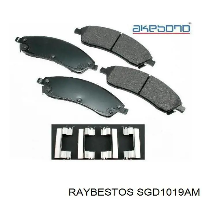 SGD1019AM Raybestos pastillas de freno delanteras