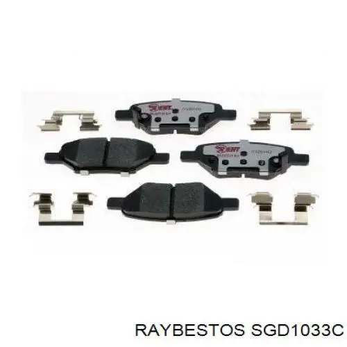 SGD1033C Raybestos pastillas de freno traseras