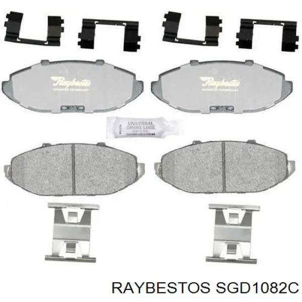 SGD1082C Raybestos pastillas de freno traseras