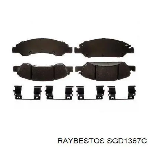 SGD1367C Raybestos pastillas de freno delanteras