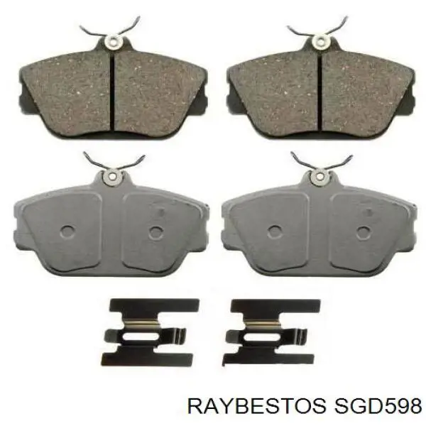 SGD598 Raybestos pastillas de freno delanteras