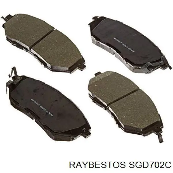 SGD702C Raybestos pastillas de freno delanteras