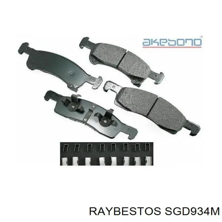 SGD934M Raybestos pastillas de freno delanteras