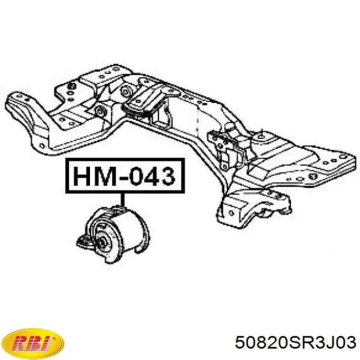 50820SR3J03 RBI soporte motor izquierdo