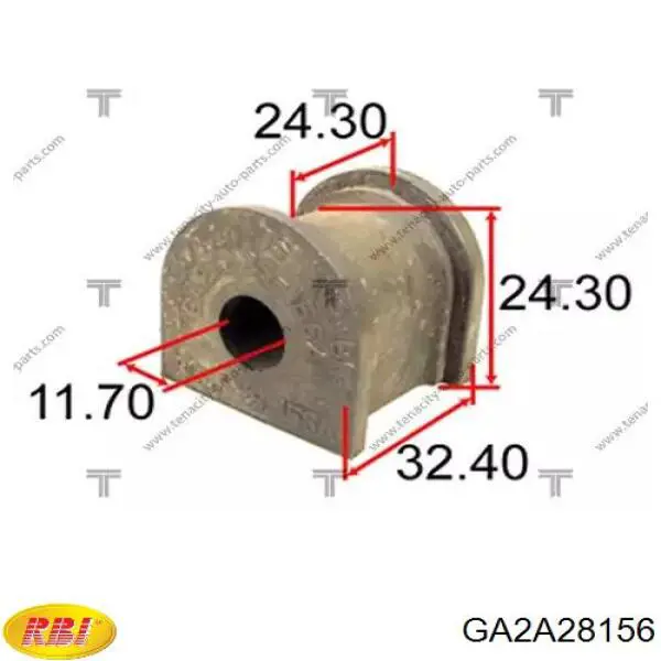 GA2A28156 RBI casquillo de barra estabilizadora trasera