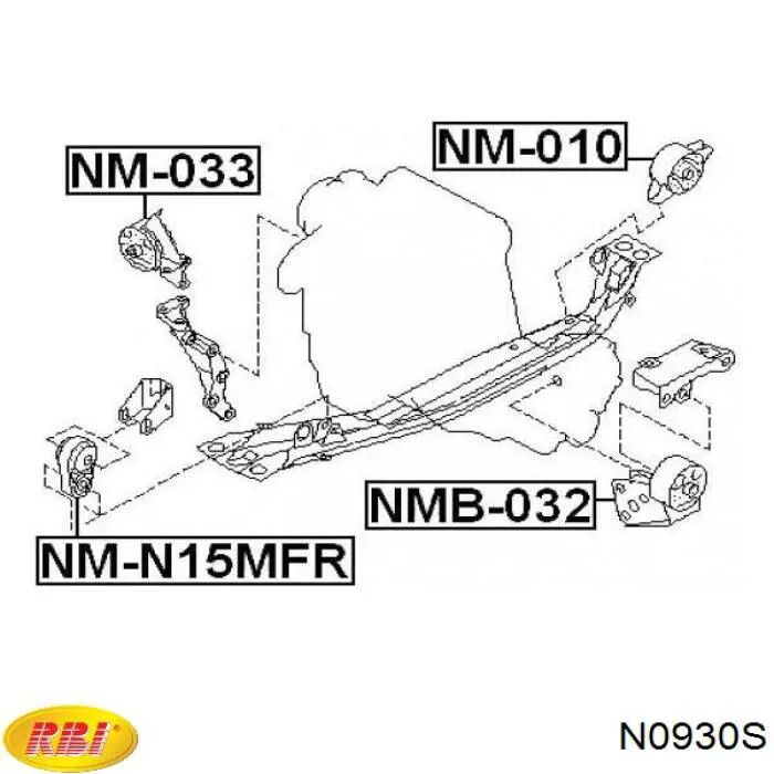 Soporte de motor delantero Nissan Micra hatchback (K10) (1982 - 1992) precio, desde 4,32 EUR