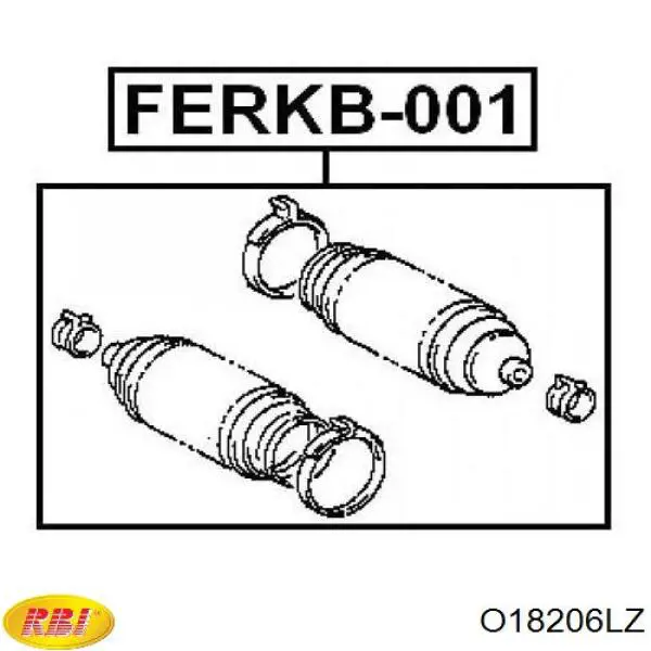 O18206LZ RBI bota de direccion derecha (cremallera)