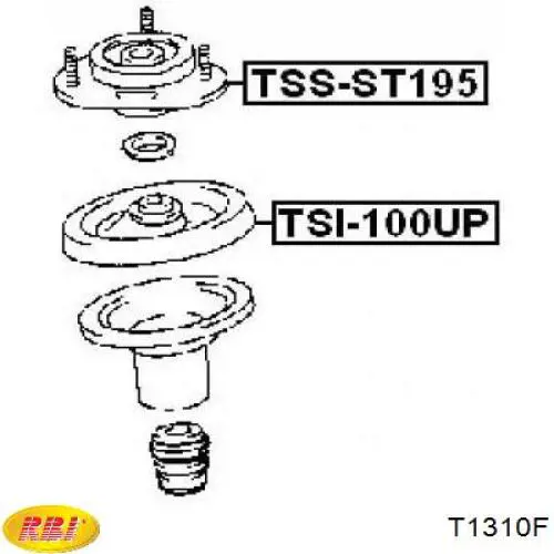 T1310F RBI soporte amortiguador delantero