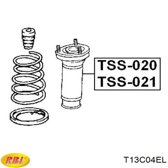 Comprar 4876033070 Toyota Soporte del amortiguador trasero izquierdo