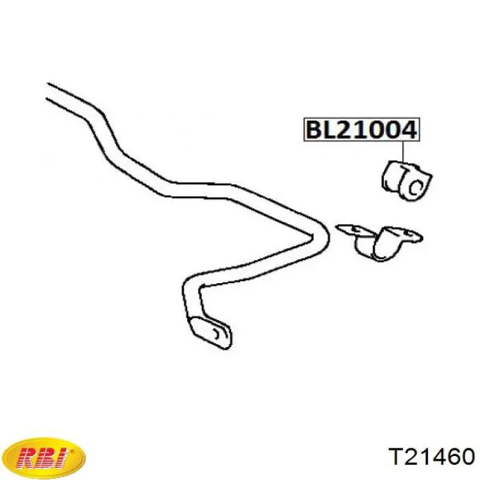 T21460 RBI casquillo de barra estabilizadora delantera