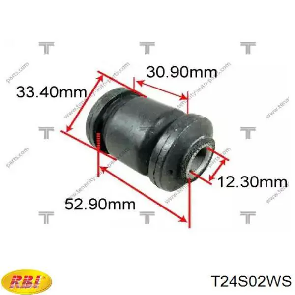 T24S02WS RBI silentblock de suspensión delantero inferior